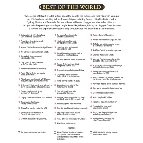 Dowdle Jigsaw Puzzle BEST OF THE WORLD 500 Pieces - Picture 4 of 4